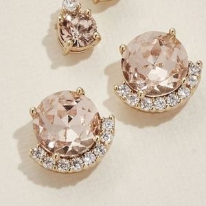 Blush Crystal Stud Earrings